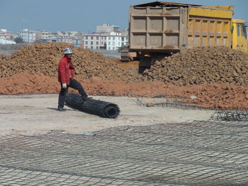 土工格柵施工現(xiàn)場(chǎng)圖片